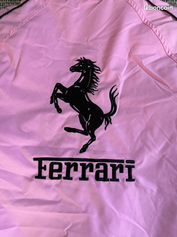 Veste Bomber Ferrari F1 Rose Rembourrée