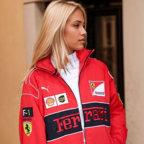 Veste F1 Ferrari Vintage – Streetwear Racing Fashion
