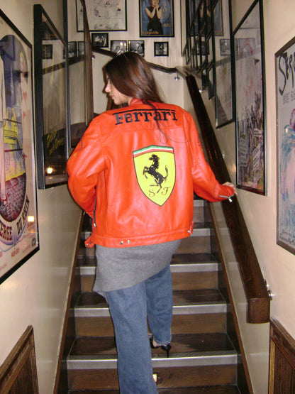 Veste racing rouge “Schumacher” – Unisexe
