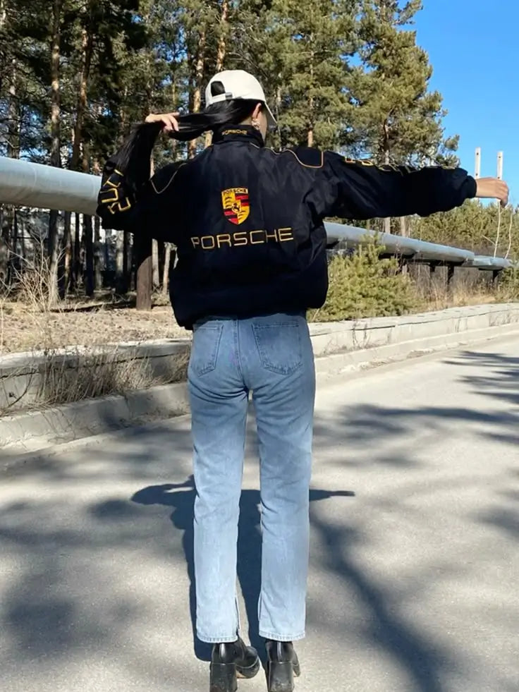 Porsche Vintage Racing Jacket – Streetwear F1 Fashion
