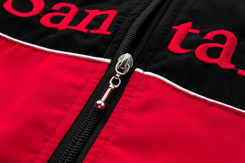 Rouge/Noir Mercedes Vintage Racing Jacket F1