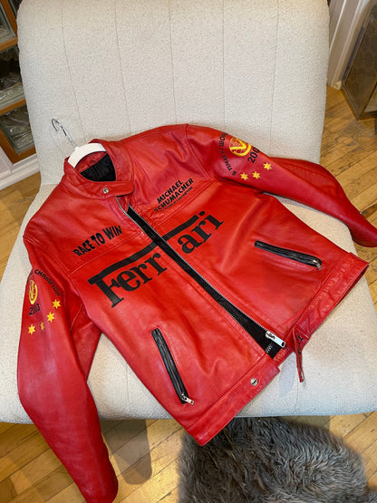 Veste racing rouge “Schumacher” – Unisexe