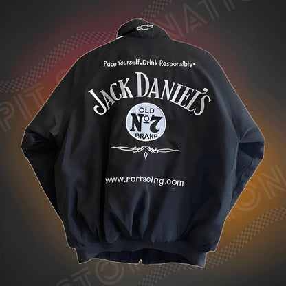 Jack Daniel’s Vintage Veste De Course – Veste F1 Streetwear Rétro