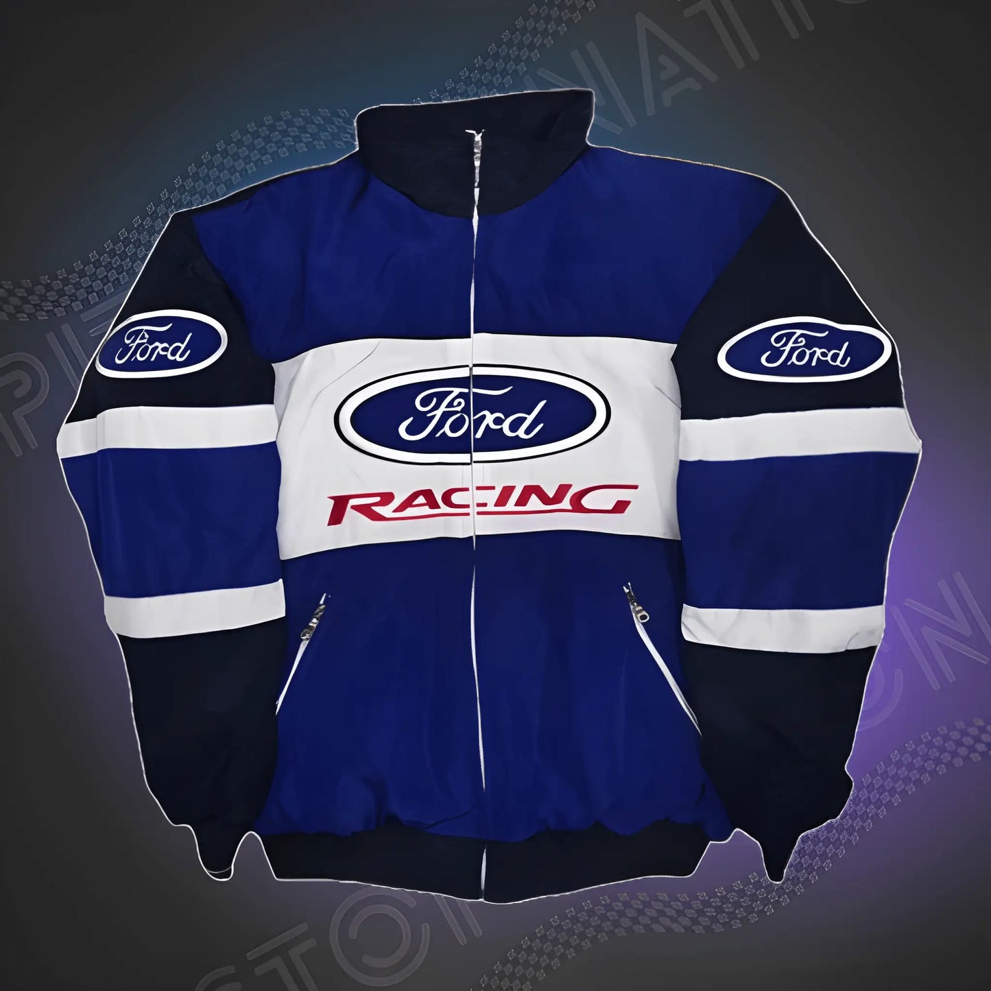 Bleu Ford F1 Racing Jacket