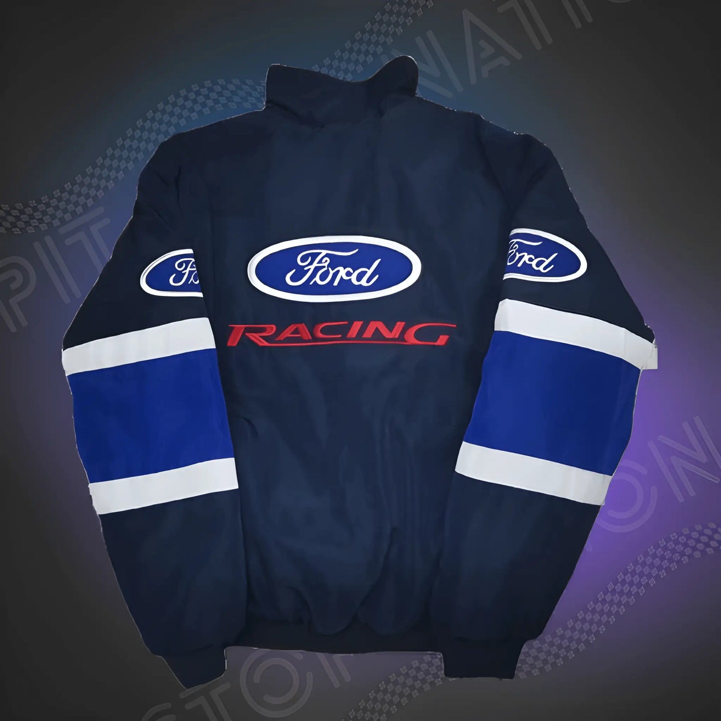 Bleu Ford F1 Racing Jacket