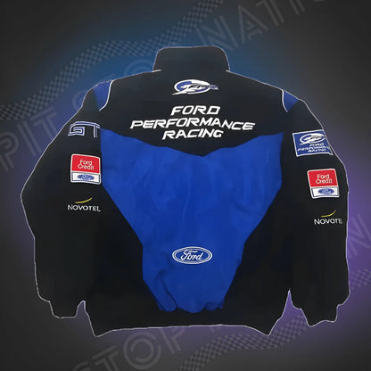 Noir Ford Vintage Racing Jacket – Veste F1 Streetwear Rétro