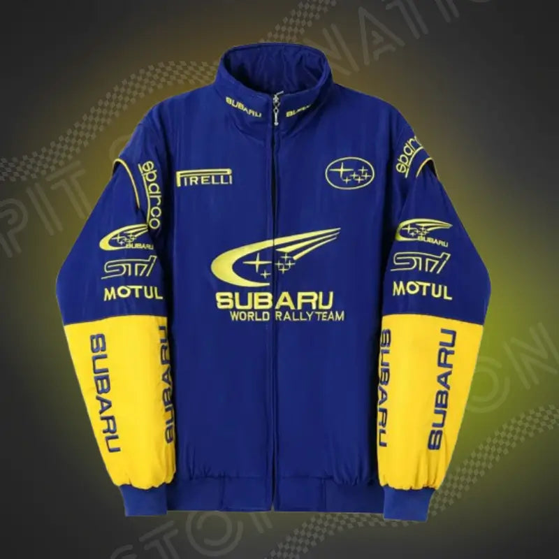 Blue/Jaune Subaru Vintage Racing Jacket F1