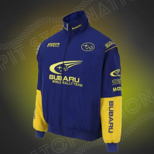 Blue/Jaune Subaru Vintage Racing Jacket F1