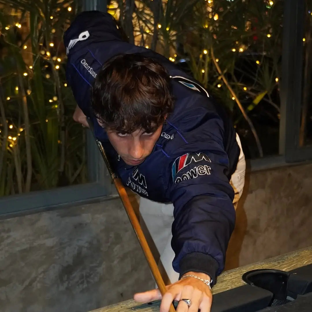 Bleu BMW Vintage Racing Jacket – Veste F1 Streetwear Rétro