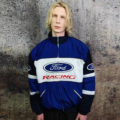 Bleu Ford F1 Racing Jacket
