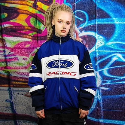 Bleu Ford F1 Racing Jacket