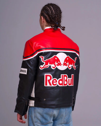 Veste Racing Red Bull en Cuir Végétal – Édition Motul & Michelin
